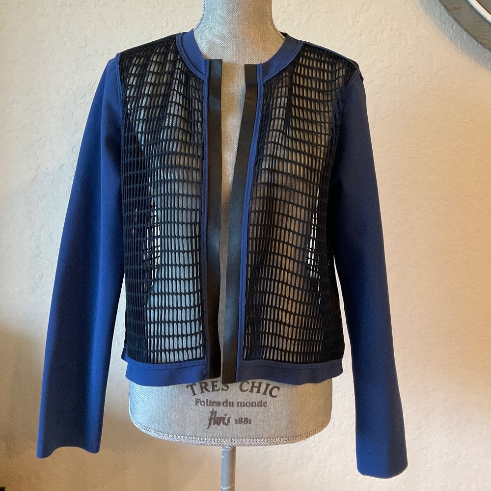 Elie Tahari Cover mesh style. Beautiful blue color ,size S